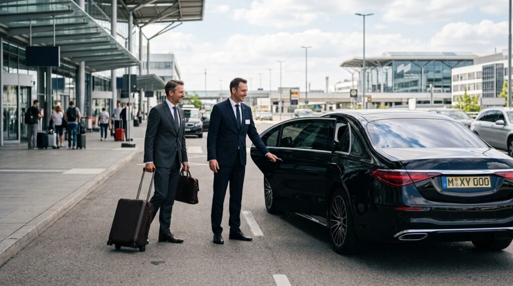 Chauffeur von Flughafen München nach Hilton München Park