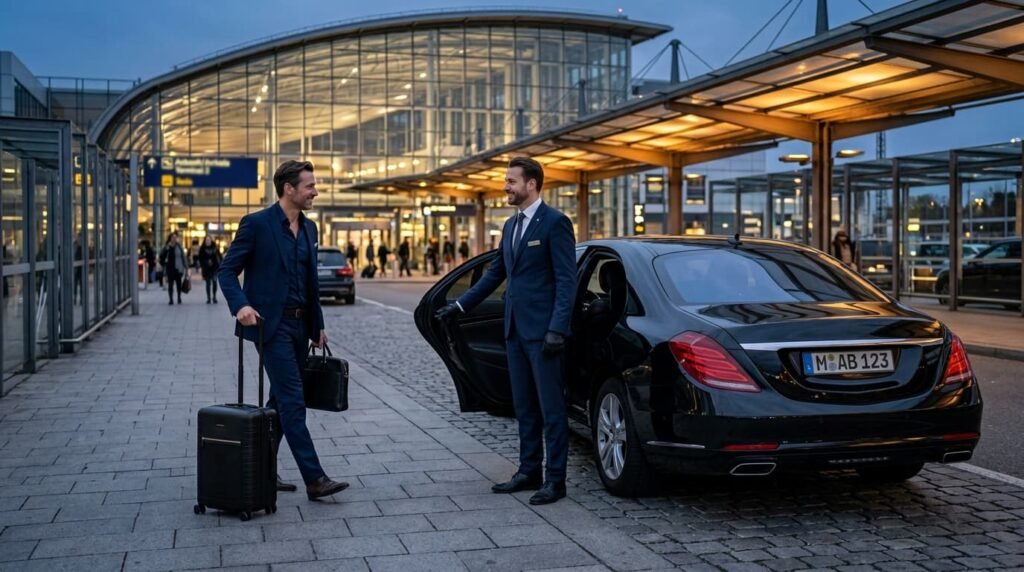Flughafen München zum Hilton München Park Chauffeurservice