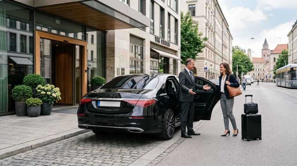 Chauffeur vom Flughafen München zum H4 Hotel München Messe